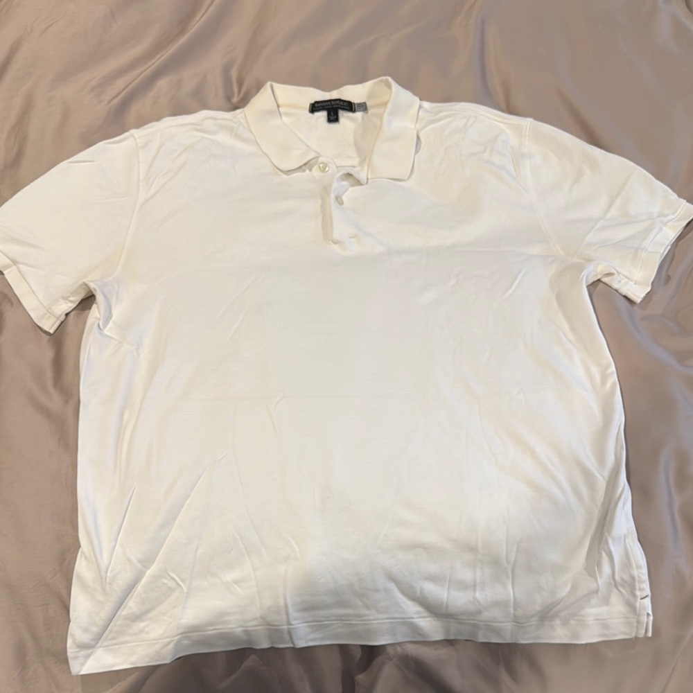 Classic White Polo Shirt Banana Republic